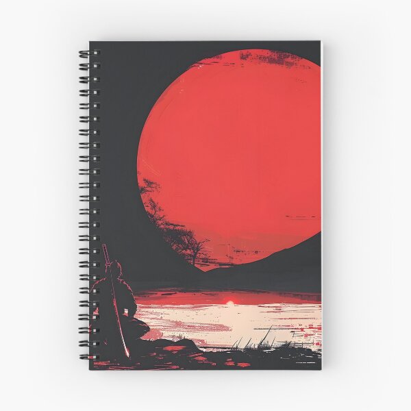 Item preview, Samurai warrior under a blood red sun designed and sold by dcrc.