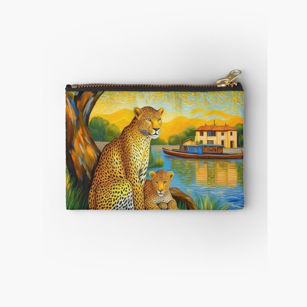 Item preview, Leopard Family Residing Near The River Zoo Pals Animal Cutest T-Shirts designed and sold by sportsimpact.