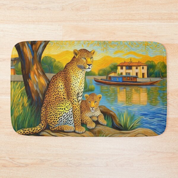 Item preview, Leopard Family Residing Near The River Zoo Pals Animal Cutest T-Shirts designed and sold by sportsimpact.
