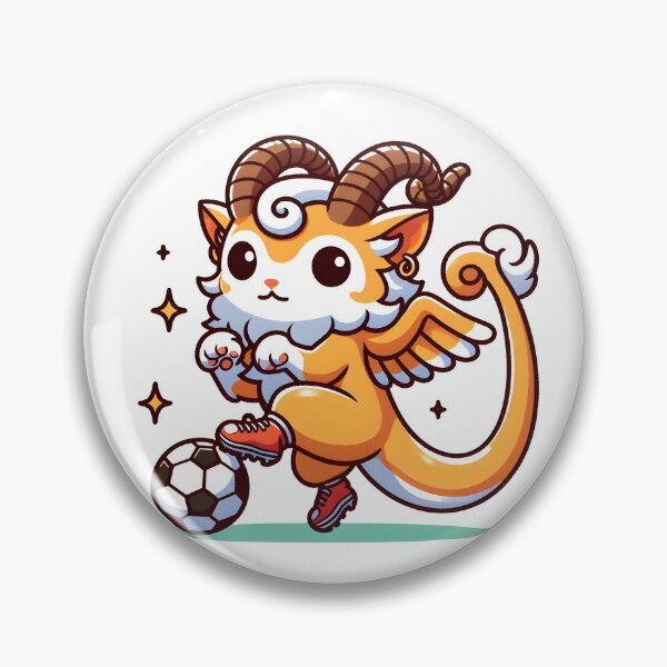 Item preview, Kawaii Chimera Playing Soccer designed and sold by CanvasCutie.