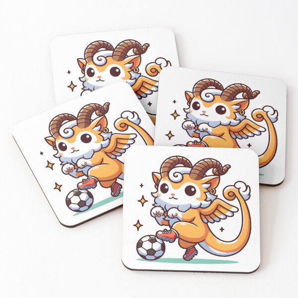 Item preview, Kawaii Chimera Playing Soccer designed and sold by CanvasCutie.