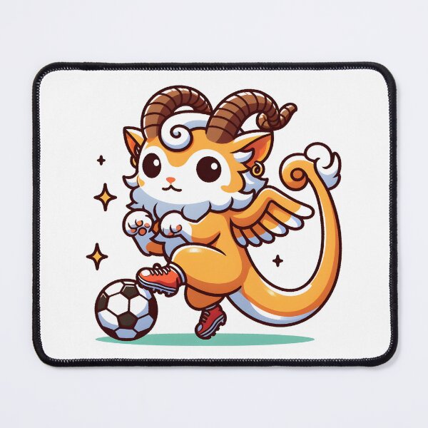Item preview, Kawaii Chimera Playing Soccer designed and sold by CanvasCutie.