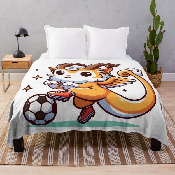 Item preview, Kawaii Chimera Playing Soccer designed and sold by CanvasCutie.