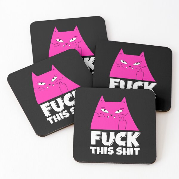 Item preview, Fuck This Shit Funny Swearing Cat  designed and sold by ricricswert.