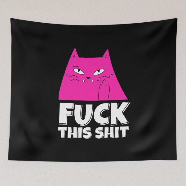 Item preview, Fuck This Shit Funny Swearing Cat  designed and sold by ricricswert.