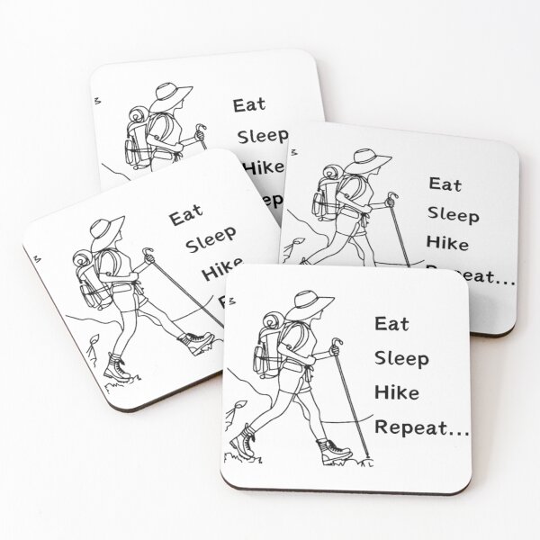 Item preview, Eat Sleep Hike Repeat designed and sold by AdventureLoveG.