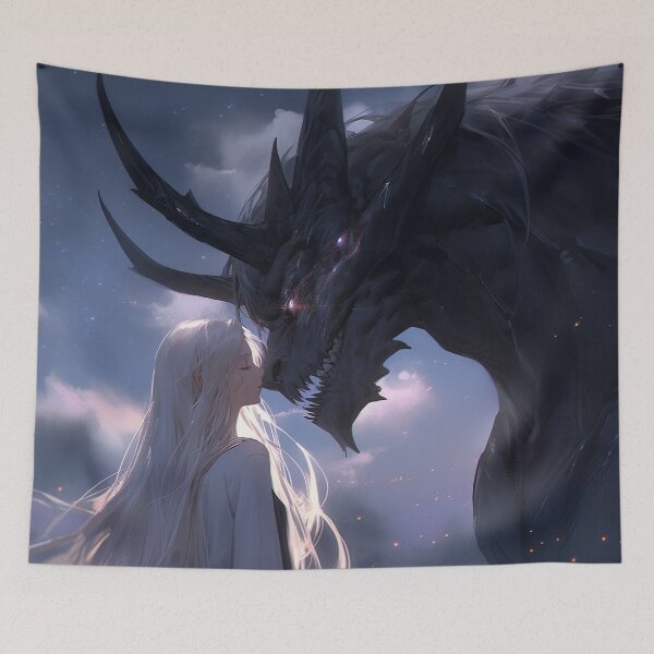 Item preview, Dusk Mystique Serene Gaze Anime Girl designed and sold by bubblegoth.
