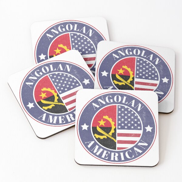 Item preview, Proud Angolan-American Badge - Angola Flag designed and sold by chrisrivait.