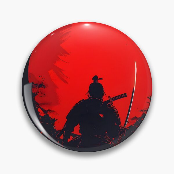 Item preview, samurai warrior under a blood red sun designed and sold by dcrc.