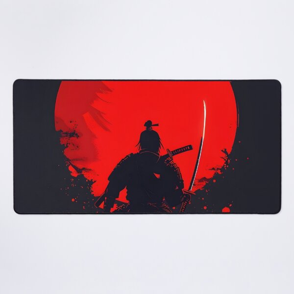 Item preview, samurai warrior under a blood red sun designed and sold by dcrc.