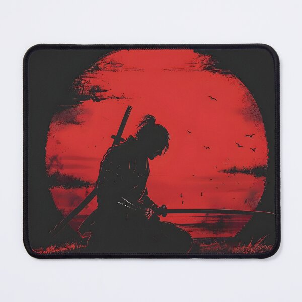 Item preview, samurai warrior under a blood red sun designed and sold by dcrc.