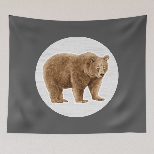Item preview, Bear Watercolor Drawing designed and sold by LivingColorful.