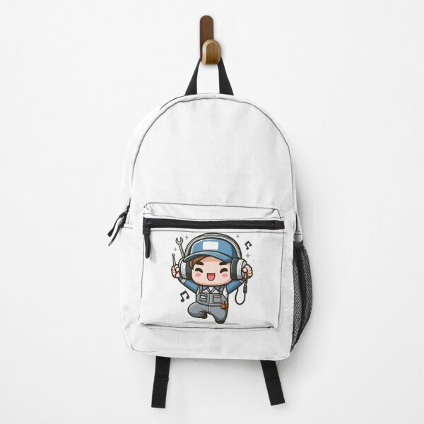 Item preview, Kawaii Mechanic: Wearing Headphones designed and sold by CanvasCutie.