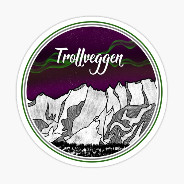 Aperçu de l'œuvre Trollveggen TROLL WALL créée et vendue par ekpatterns.