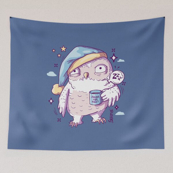 Item preview, Did Not Sleep Owl Night - Sleep-Deprived Owl Humor designed and sold by SPIRIMAL.