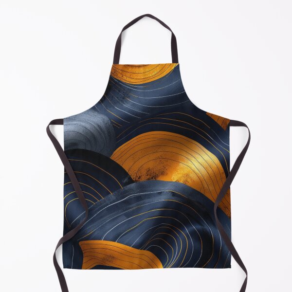 Item preview, Luxurious Dark Aesthetics: Golden & Blue Minimalism designed and sold by Ace Apparel Attire.