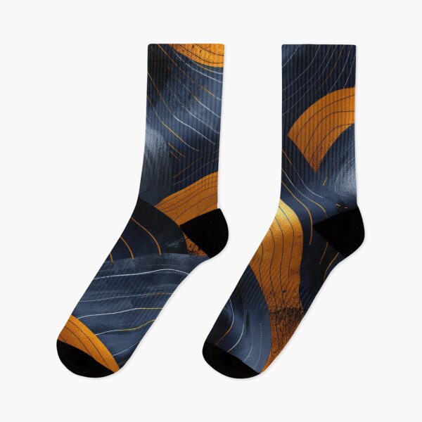 Item preview, Luxurious Dark Aesthetics: Golden & Blue Minimalism designed and sold by Ace Apparel  Attire.
