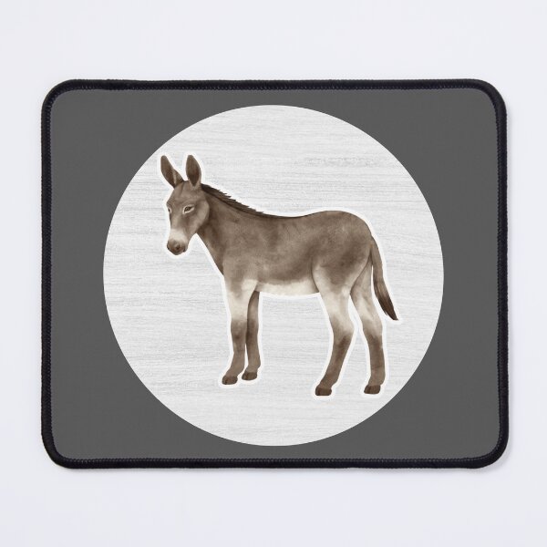 Item preview, Donkey Watercolor Drawing designed and sold by LivingColorful.