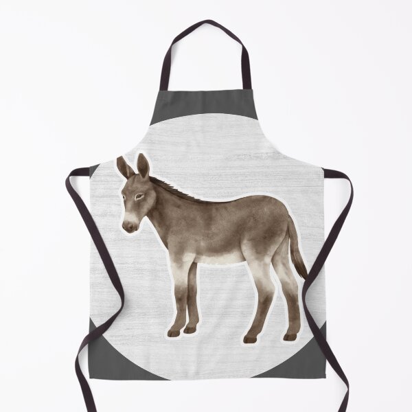 Item preview, Donkey Watercolor Drawing designed and sold by LivingColorful.