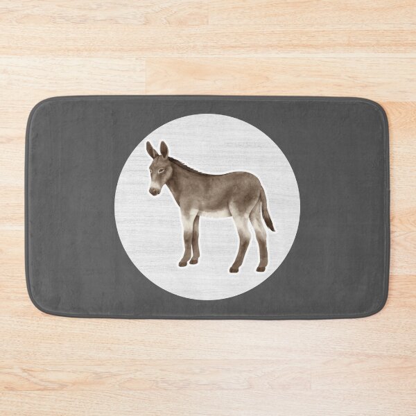 Item preview, Donkey Watercolor Drawing designed and sold by LivingColorful.