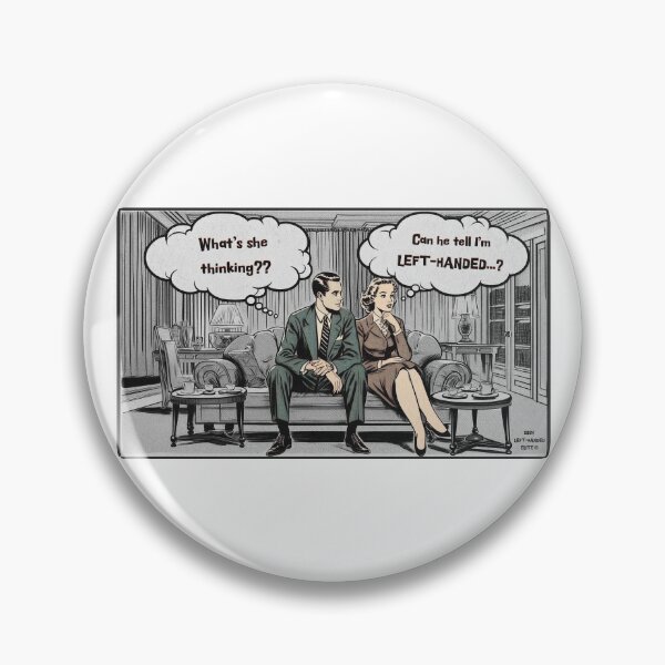 Item preview, 'Left-Handed Thoughts' retro 1940's Newspaper Comic Design designed and sold by lefthandedelite.