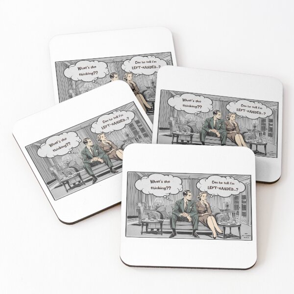 Item preview, 'Left-Handed Thoughts' retro 1940's Newspaper Comic Design designed and sold by lefthandedelite.