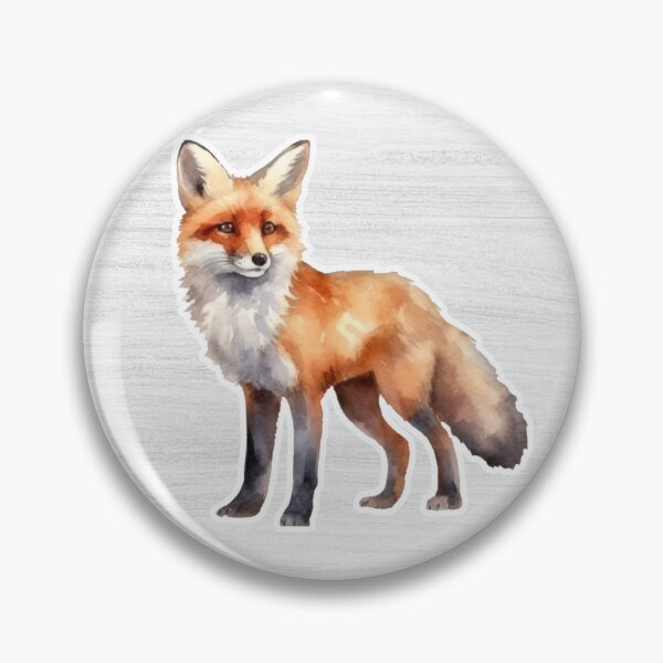 Item preview, Fox Watercolor Drawing designed and sold by LivingColorful.