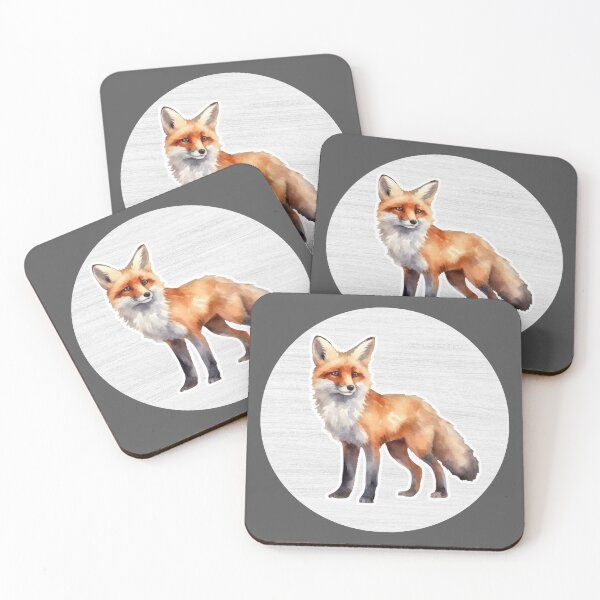 Item preview, Fox Watercolor Drawing designed and sold by LivingColorful.