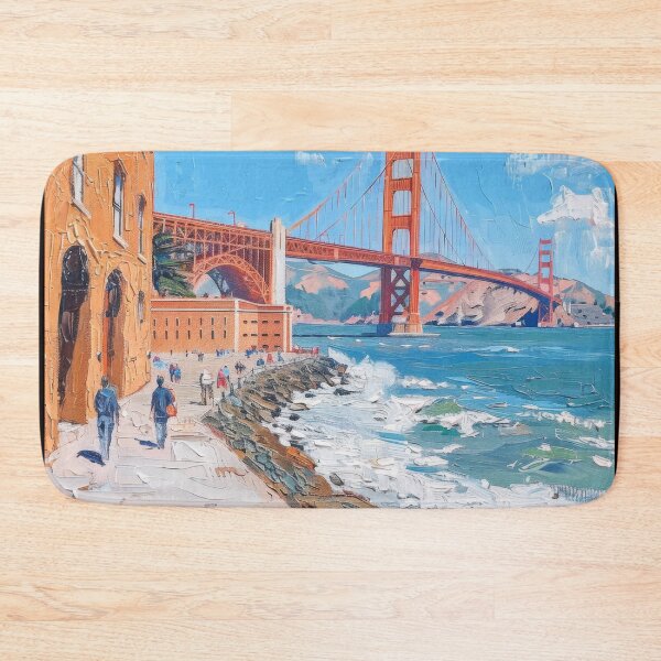 Item preview, CRIMSON SPAN BY THE BAY designed and sold by ArtbyRolleen.