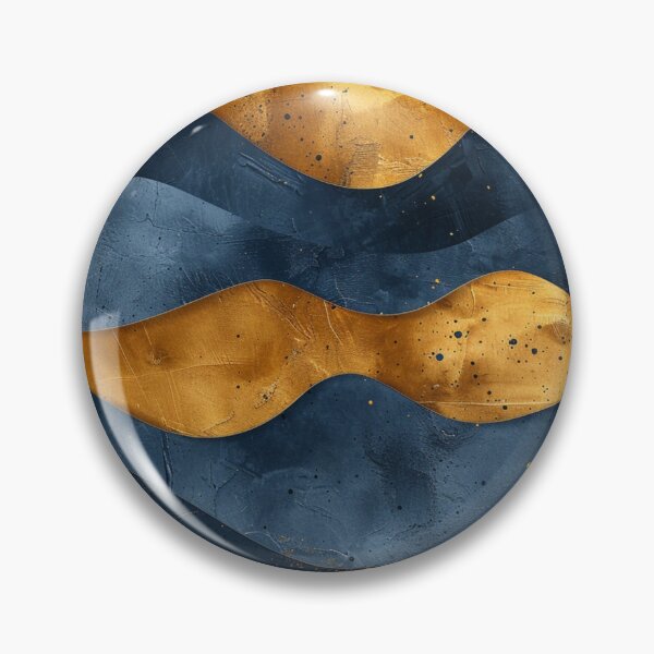 Item preview, Sleek Sophistication: Dark Minimalist Golden & Blue designed and sold by Ace Apparel  Attire.