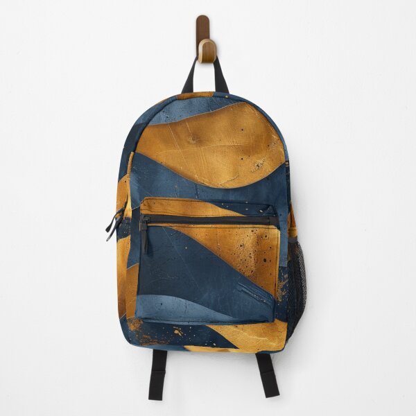 Item preview, Sleek Sophistication: Dark Minimalist Golden & Blue designed and sold by Ace Apparel  Attire.