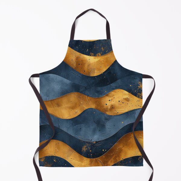 Item preview, Sleek Sophistication: Dark Minimalist Golden & Blue designed and sold by Ace Apparel  Attire.