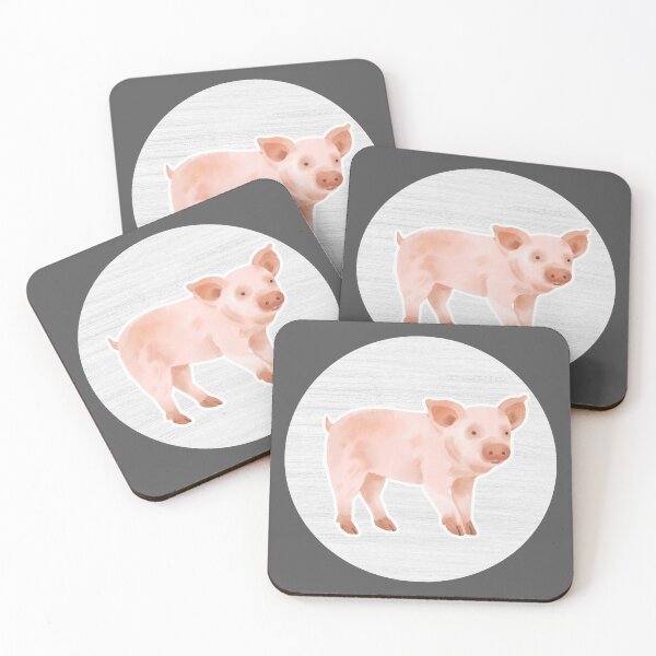 Item preview, Pig Watercolor Drawing designed and sold by LivingColorful.