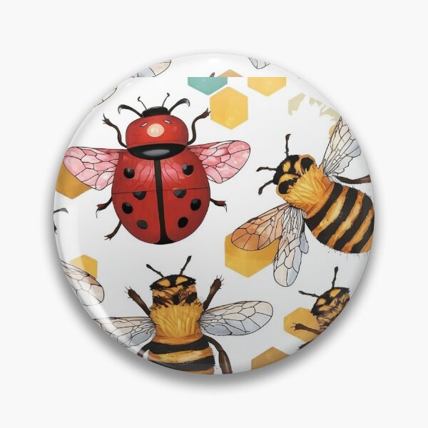 Item preview, Ladybugs With Bees Insects Ladybird bugslovely designed and sold by DunuStore.
