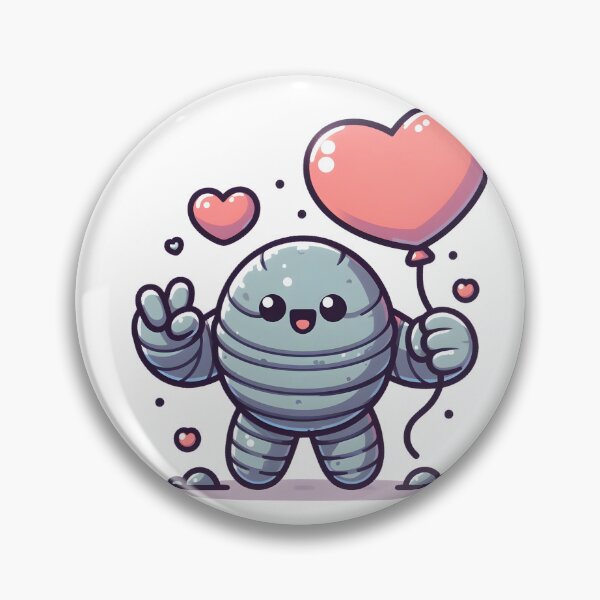 Item preview, Kawaii Kawaii Golem With Heart-Shaped Balloon designed and sold by CanvasCutie.