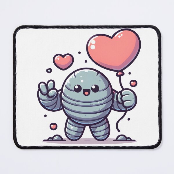 Item preview, Kawaii Kawaii Golem With Heart-Shaped Balloon designed and sold by CanvasCutie.