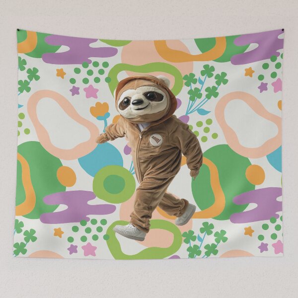 Item preview, funny sloth mascot designed and sold by Mauswohn.