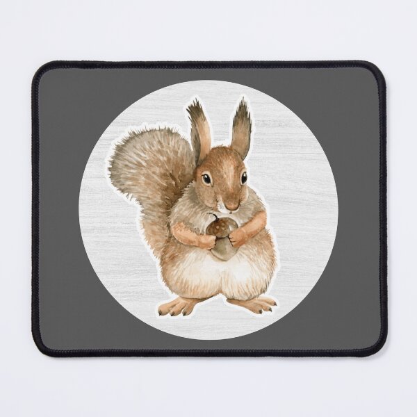 Item preview, Squirrel Watercolor Drawing designed and sold by LivingColorful.