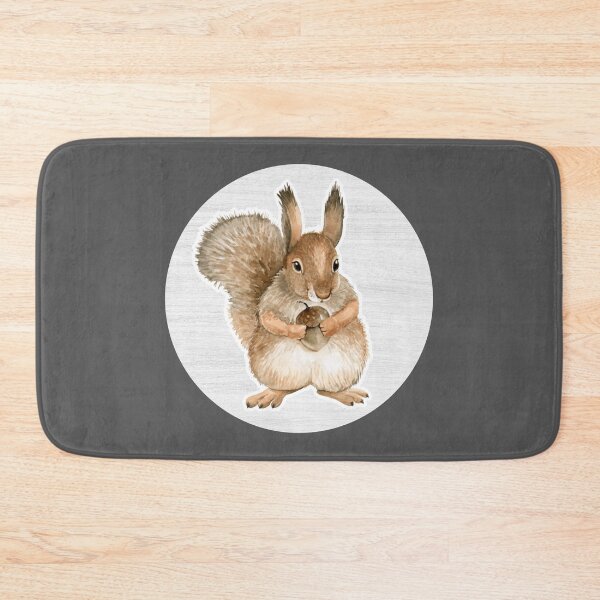 Item preview, Squirrel Watercolor Drawing designed and sold by LivingColorful.