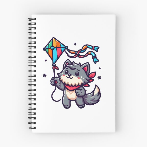 Item preview, Kawaii Lovable Werewolf With Colorful Kite designed and sold by CanvasCutie.