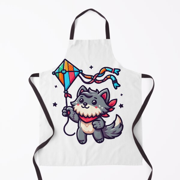 Item preview, Kawaii Lovable Werewolf With Colorful Kite designed and sold by CanvasCutie.