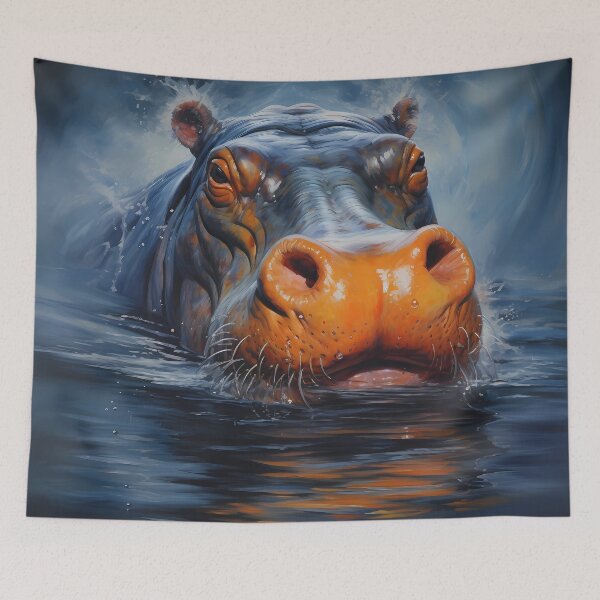 Item preview, Hippo Art #10 | Hippo Lovers designed and sold by ksgraphics222.