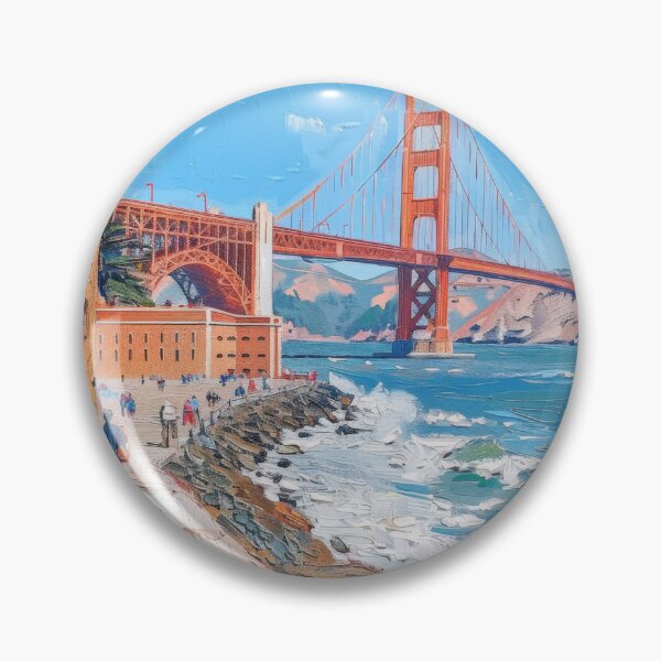 Item preview, CRIMSON SPAN BY THE BAY designed and sold by ArtbyRolleen.