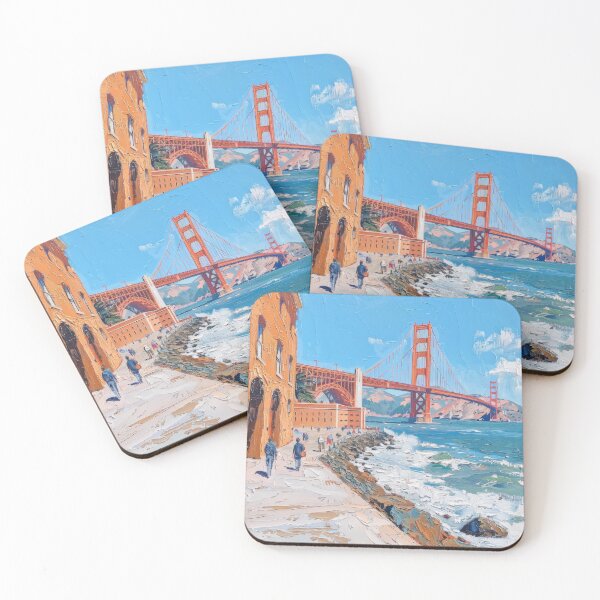 Item preview, CRIMSON SPAN BY THE BAY designed and sold by ArtbyRolleen.