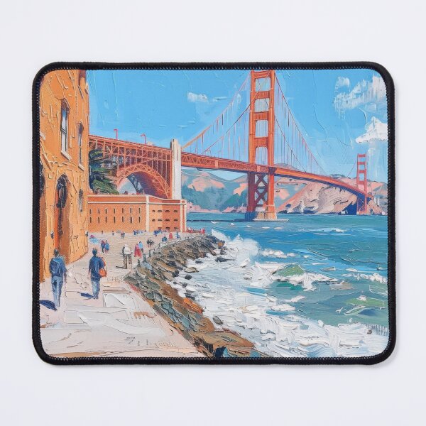Item preview, CRIMSON SPAN BY THE BAY designed and sold by ArtbyRolleen.