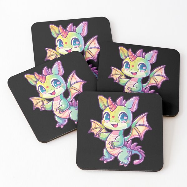 Aperçu de l'œuvre Cute Kawaii Colorful Dancing Dragon créée et vendue par Leonardo Palumbo.