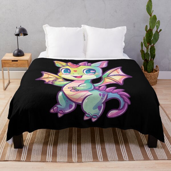 Aperçu de l'œuvre Cute Kawaii Colorful Dancing Dragon créée et vendue par Leonardo Palumbo.