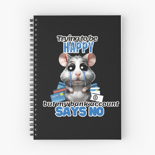 Item preview, Sad Hamster, Trying to be happy  designed and sold by DMiracleStore.