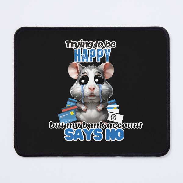 Item preview, Sad Hamster, Trying to be happy  designed and sold by DMiracleStore.