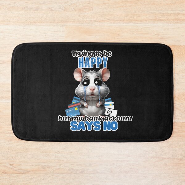 Item preview, Sad Hamster, Trying to be happy  designed and sold by DMiracleStore.